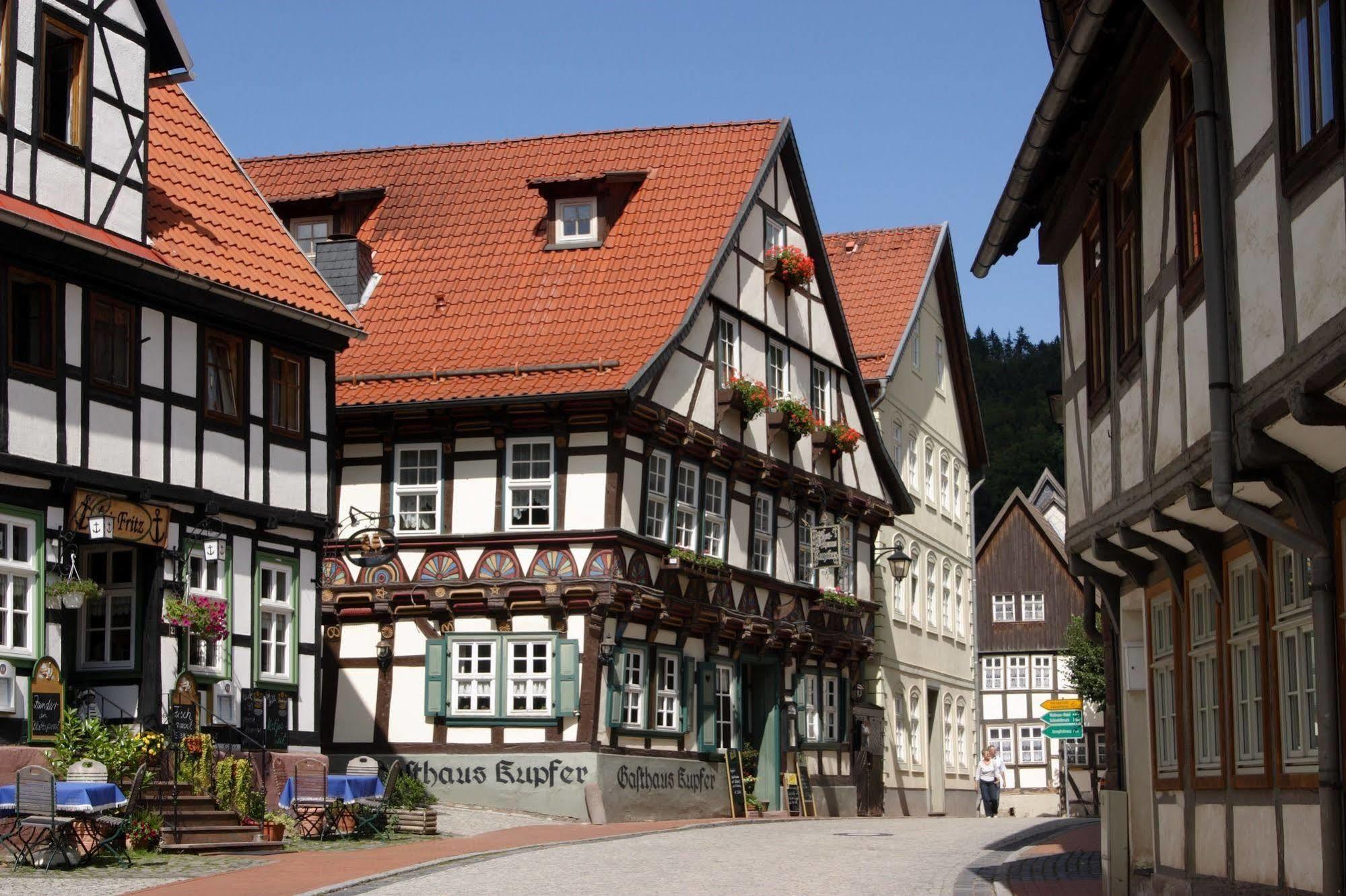 Gasthaus Kupfer Stolberg i. Harz المظهر الخارجي الصورة